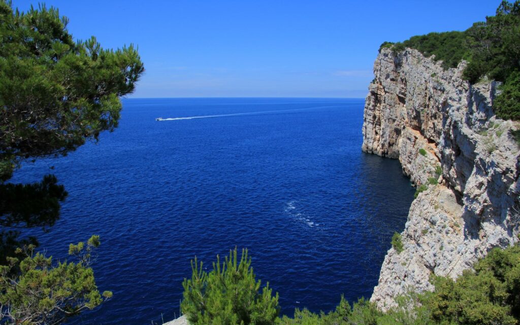 Cliff overlooking ocean