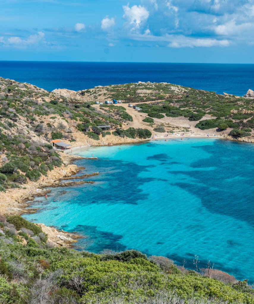 The amazing Cala Sabina beach in Asinara island, sardinia