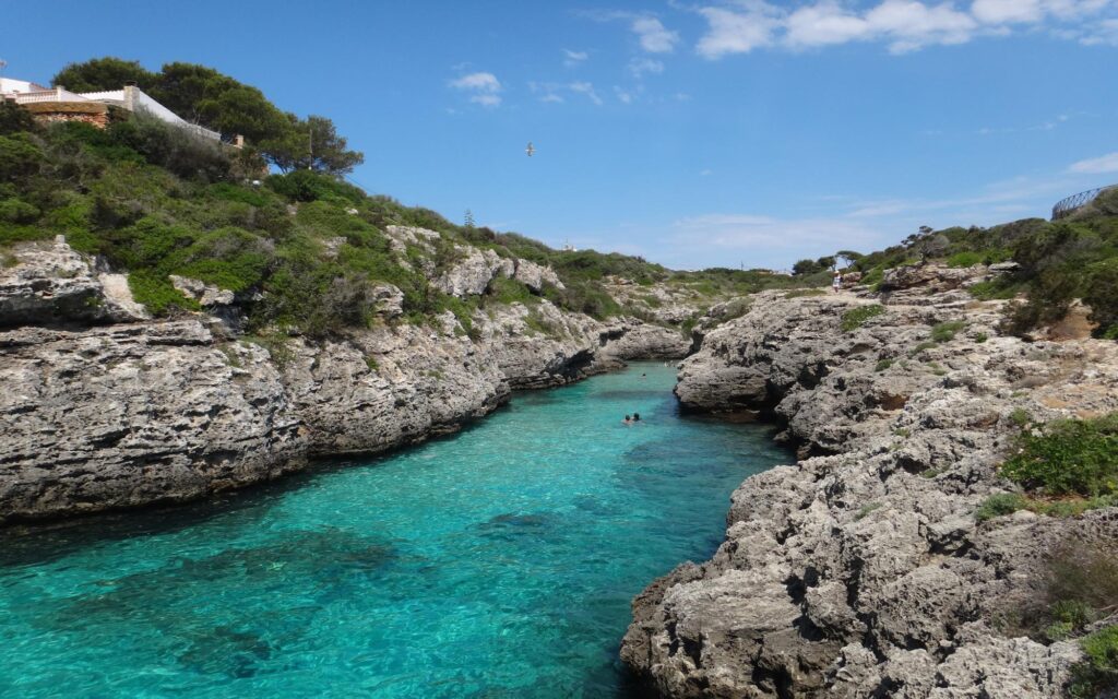 Perfect blue water cove