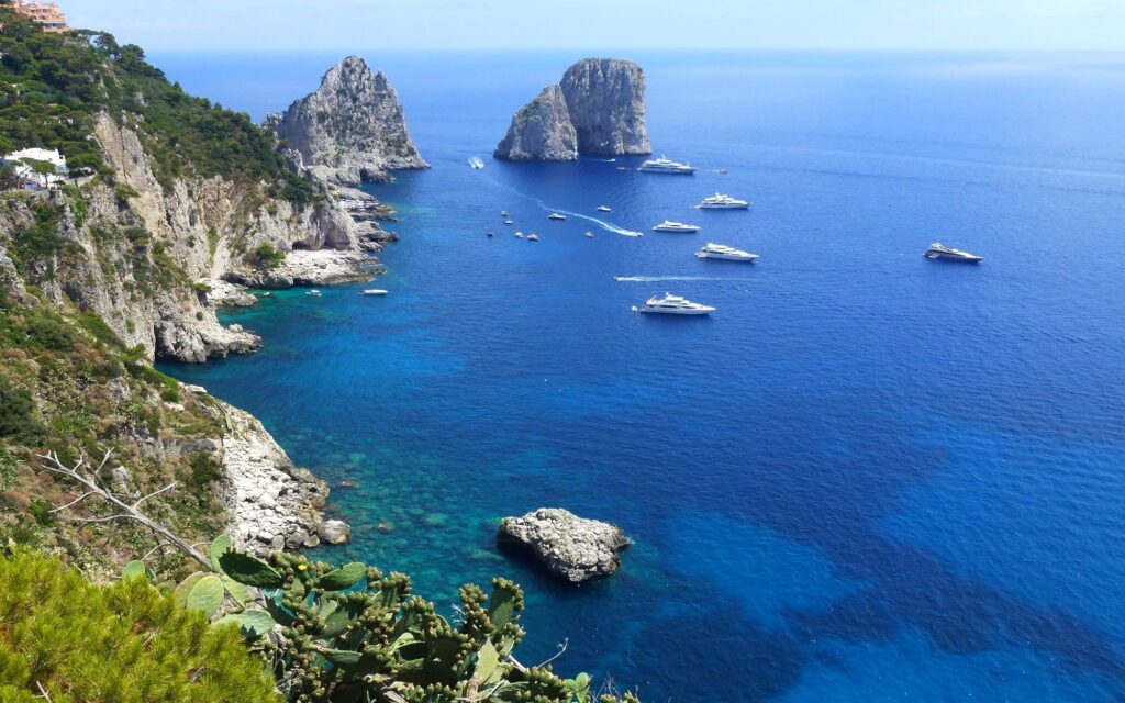 Yachts in Capri