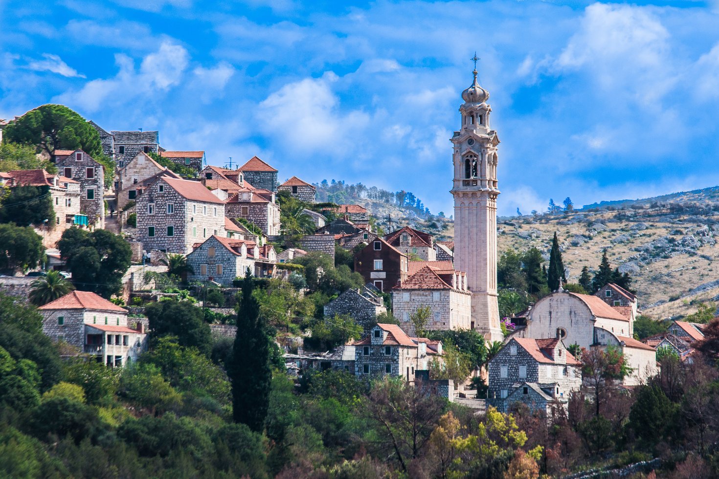 Croatia, church spire